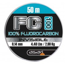 Fio Asari FC 100 Fluorocarbono - 50mt